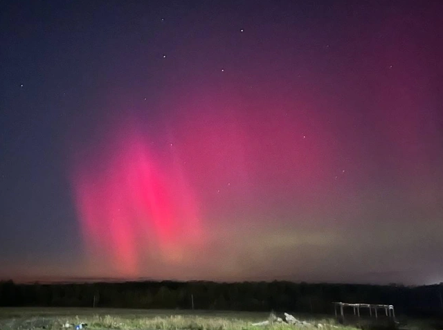 Northern lights over the Chelyabinsk region in September