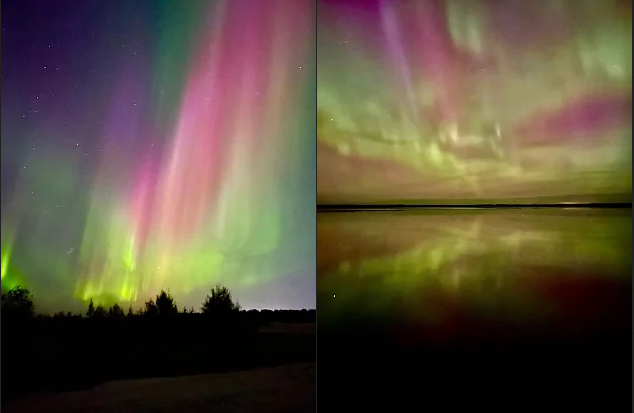 Northern lights over the YaNAO in September