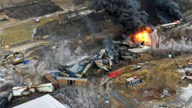 Train crash in Ohio