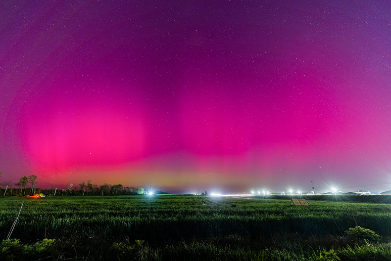 Northern lights over the Rostov region on May 11