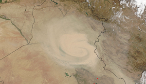 Сyclonic dust storm