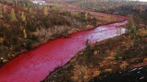 Ekokatastrofa Daldykan on the river