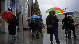 The January rain in Moscow