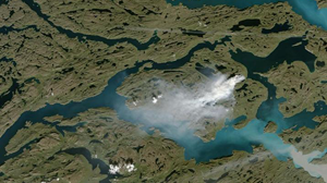 Peat fires in Greenland