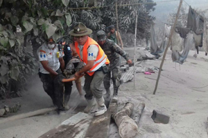 Fuego Volcano Eruption