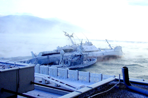 The rapid icing of ships in the Sea of Japan