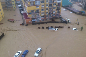 Tropical downpour and flood in Sochi