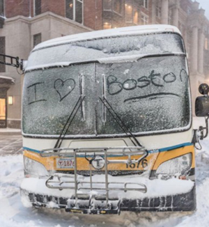 Snow Meteobomb in the USA and the Ice Age in Boston