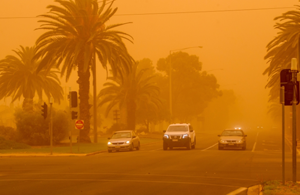 Dust storm in Australia