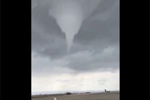 Tornado at an altitude of more than 4000m in the mountains of Bolivia