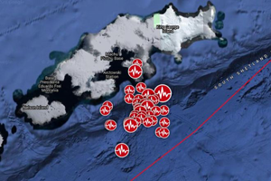 Swarm of earthquakes off the Shetland Islands