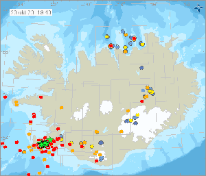 Swarm of earthquakes on the Reykjanes Peninsula