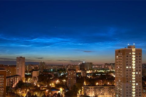 Noctilucent clouds in Odintsovo