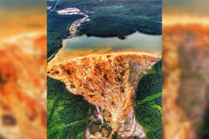 Acid river in the Urals