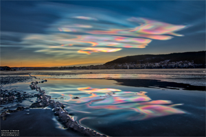 Nacreous clouds over Sweden