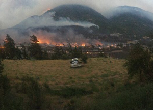 Destruction of Lytton by fire