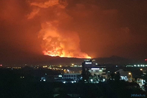 The eruption of the Nyiragongo volcano