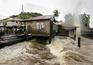 Winter super typhoon in the Philippines