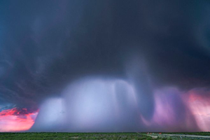 Giant microburst in Texas