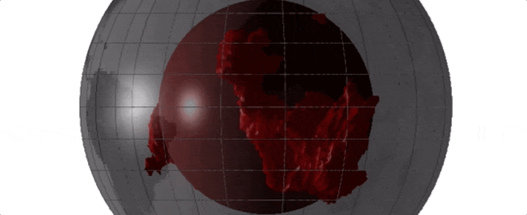 Clusters of thermochemical material inside the Earth