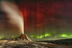 Northern Lights over Yellowstone