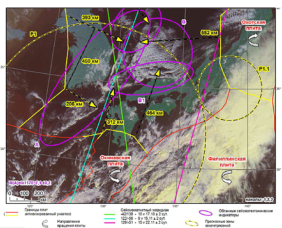 Прогноз землетрясения в Японии